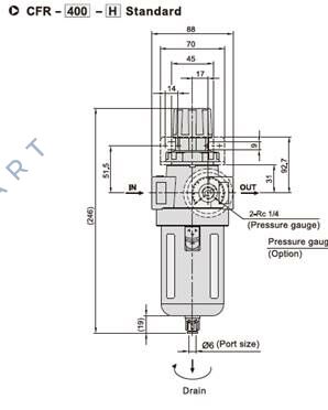 LP-CFR400 Филтър регулатор