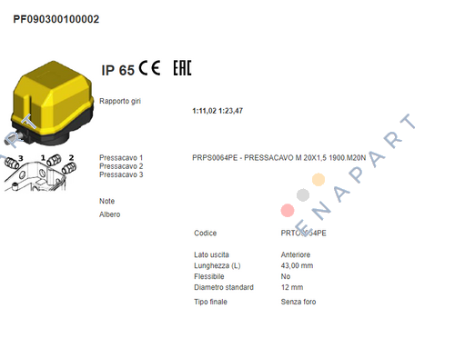 GF4C PF090300100002 Ограничен превключвател