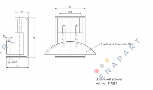 117384 CHAIN TENSIONING MECHANISM